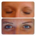 Permanent Make-Up Augenbrauen vorher nachher